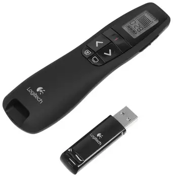 Презентер (пульт ДУ) LOGITECH R700, радиус действия 30 м, чёрный
