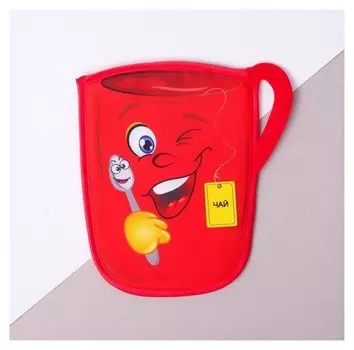Прихватка "Кружка" (Фотопечать), п/э, хл20%, наполнитель-поролон 190г/м
