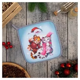 Прихватка "Winter Fun" 19х19 саржа,100% х/л,ватин 250г/м2