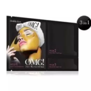 Double Dare OMG! 3IN1 Kit Peel Off Mask - Маска трехкомпонентная для обновления кожи лица