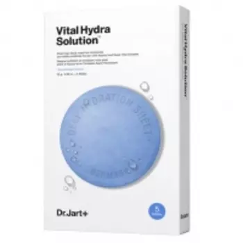 Dr. Jart+ Hydra Vital Solution - Увлажняющая маска "Капсулы красоты" с гиалуроновой кислотой, 25 г х 5 шт