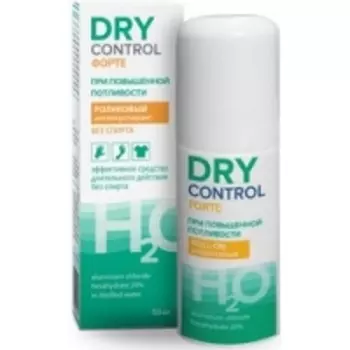 Dry Control Forte H2O - Антиперспирант роликовый без спирта от обильного потоотделения 20%, 50 мл