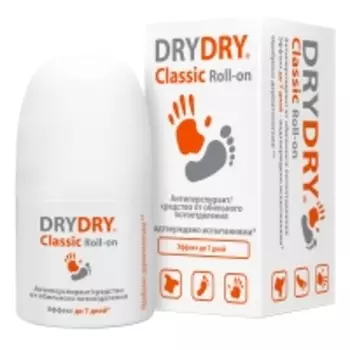 Dry-Dry Classic roll-on - Дезодорант-антиперспирант от обильного потоотделения, 35 мл