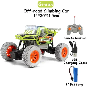 Новый 1:20 2WD RC автомобиль светодиодные фонари радиоуправляемые автомобили с дистанционным управлением сплав багги внедорожные грузовики игрушки для мальчиков для детей золотой