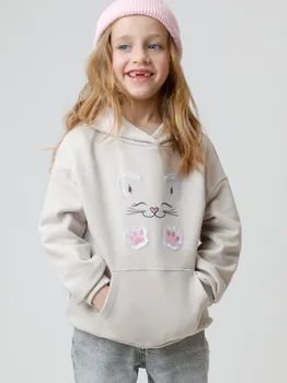 Худи для девочек CROCKID, КР 302857, цвет - бежевый
