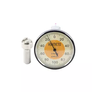 ASIMETO 502-02-4 Индикатор рычажно-зубчатый 0,002 мм, вертикальный 0,2 мм, 0-100-0, D40