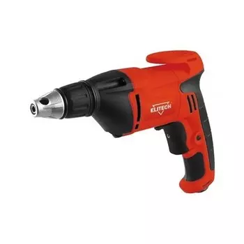ELITECH Ш 550РЭ Шуруповерт сетевой (550Вт,0-4500об\м,8Нм,1\4",1.45кг,картон,регулировка глубины)