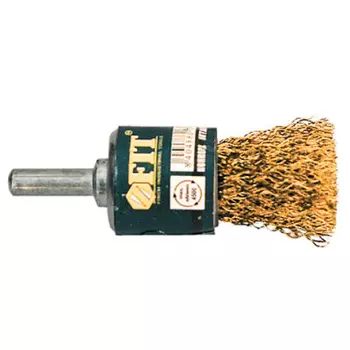 Fit F-38525 Корщетка-венчик, со шифтом, стальная латунированная волнистая проволока 25 мм