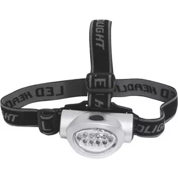 Fit F-67744 Фонарик на голову светодиодный, 10 LED. 3 AAA бат.