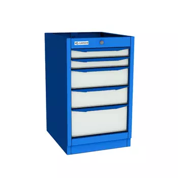 GARWIN INDUSTRIAL 004112-5005-7035 Тумба для верстака 5 ящиков сине-серая RAL5005/7035