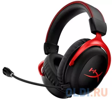 Игровая гарнитура беспроводная HyperX Cloud II черный HHSC2X-BA-RD/G