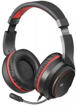 Игровая гарнитура Apex черный+красный, провод 1.8 м DEFENDER