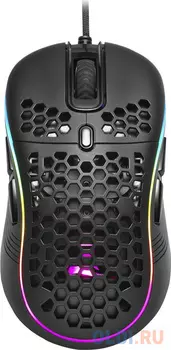 Игровая мышь Sharkoon Light2 S (PixArt PMW 3327, Omron, 8 кнопок, 6200 dpi, USB, RGB подсветка)