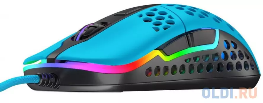 Мышь проводная Xtrfy M42 голубой USB
