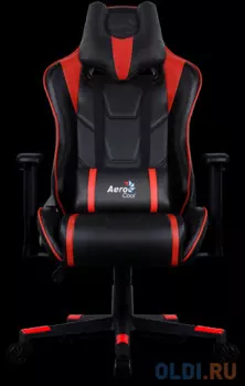 Игровое кресло Aerocool AC220 AIR-BR , черно-красное, с перфорацией, до 150 кг, размер, см (ШхГхВ) : 66х63х125/133.