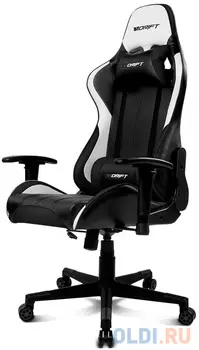 Кресло для геймеров Drift DR175 PU чёрный белый