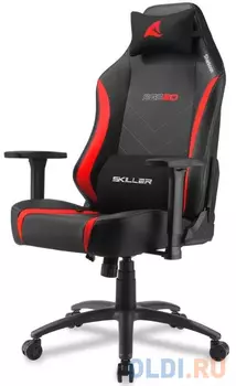 Игровое кресло Sharkoon Skiller SGS20 чёрно-красное (синтетическая кожа, регулируемый угол наклона, механизм качания)