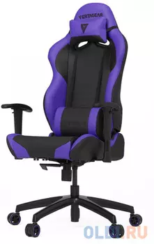 Игровое кресло Vertagear SL2000 чёрно-фиолетовое (ПВХ-кожа, регулируемый угол наклона, механизм качания)