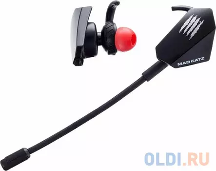 Игровые мобильные наушники Mad Catz E.S. PRO+ черные (3.5 мм jack, 13.5 мм неодимовые магниты, 32 Ом, 20 ~ 20000 Гц, микрофон)
