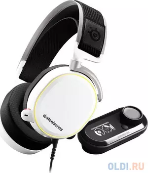 Игровая гарнитура проводная Steelseries Arctis Pro + GameDAC белый 61454