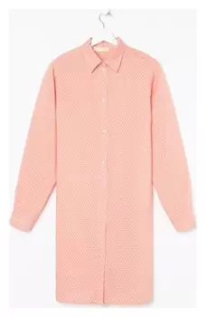 Рубашка (Сорочка) женские Kaftan "Горох", корал, р. 40-42