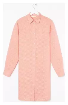 Рубашка (Сорочка) женские Kaftan "Горох", корал, р. 44-46