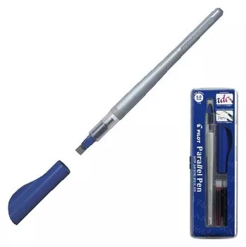 Ручка перьевая для каллиграфии Pilot Parallel Pen, 6.0 мм, (Картридж Ic-p3), набор в футляре