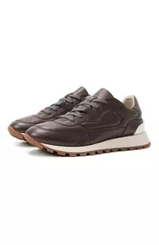 Кожаные кроссовки Brunello Cucinelli