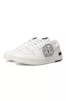 Кожаные кеды Versace Jeans Couture