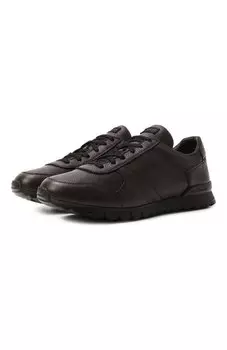 Кожаные кроссовки Kiton