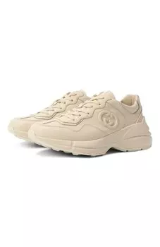 Кожаные кроссовки Rhyton Gucci
