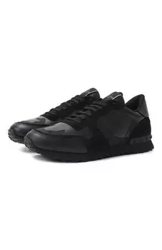 Кожаные кроссовки Rockrunner Valentino