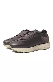 Кожаные кроссовки Santoni