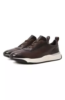Кожаные кроссовки Santoni