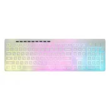 Клавиатура Oklick 490ML белый USB