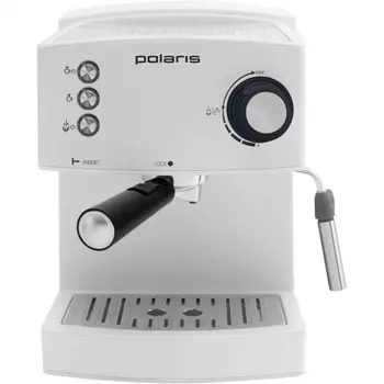 Кофеварка рожковая Polaris PCM 1527E Adore Crema 850Вт белый