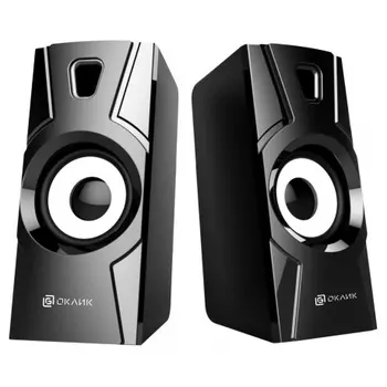 Колонки Oklick OK-119 2.0 черный 4Вт