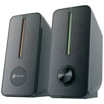 Колонки Oklick OK-120 2.0 черный 8Вт