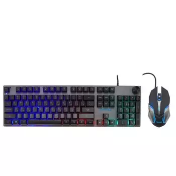 Клавиатура + мышь Oklick 500GMK черный/серый (1546797)