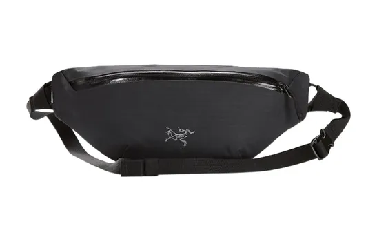 Arcteryx Сумка-пояс GRANVILLE 3 л на одно плечо, сумка-переноска N400r AC2, прочная на разрыв, нейлоновая ткань, черная, унисекс