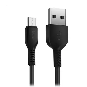 Кабель USB(Am)-Micro USB(Bm), 2 м, черный, HOCO Desert Camel X20 (6957531068884)