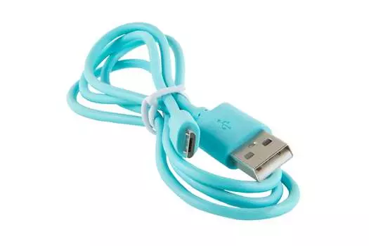 Кабель USB 2.0(Am)-Micro USB 2.0(Bm), 1м, синий Red Line
