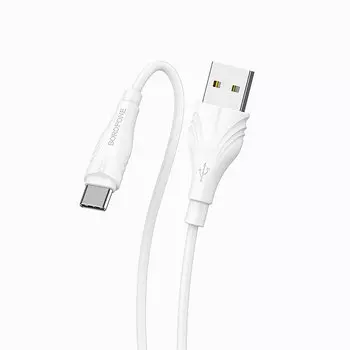 Кабель USB-Type-C, 1.6A, 1м, белый Borofone Optimal BX18 (00445)