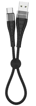 Кабель USB-Type-C, 25см, черный Borofone BX32 Munificent (133673)