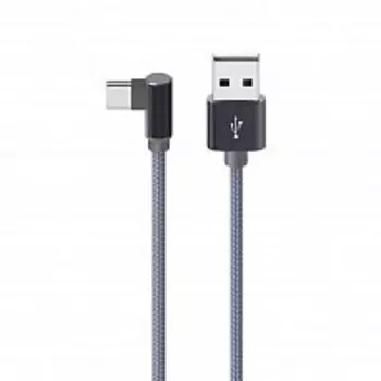 Кабель USB-Type-C, угловой, 1м, серый Borofone Express BX26