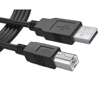 Кабель USB 2.0(Am)-USB 2.0(Bm), 1.8м, черный KS-IS (KS-466-2)