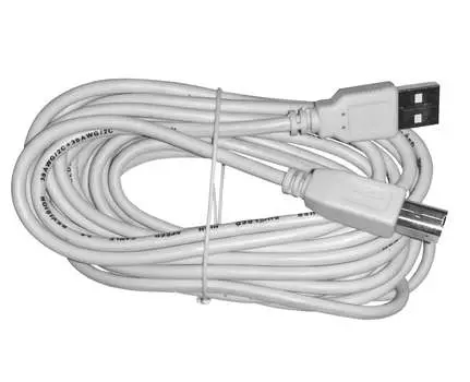 Кабель USB(Am)-USB(Bm), 5 м, серый, Netko Optima (NUSB-2.0AB-5m-pb)