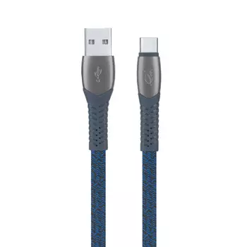Кабель USB-USB Type-C, 1.2м, синий RivaCase PS6102 BL12