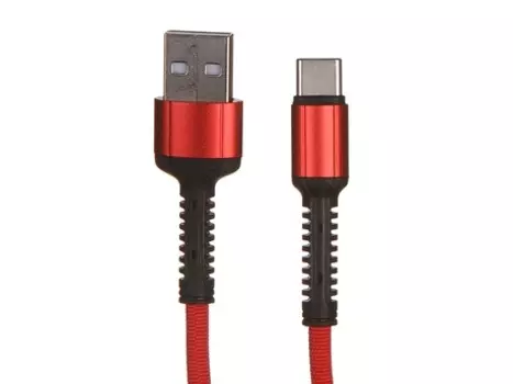 Кабель USB-USB Type-C, 2.4A быстрая зарядка, 1м, красный LDNIO LS63 (LD_B4462)