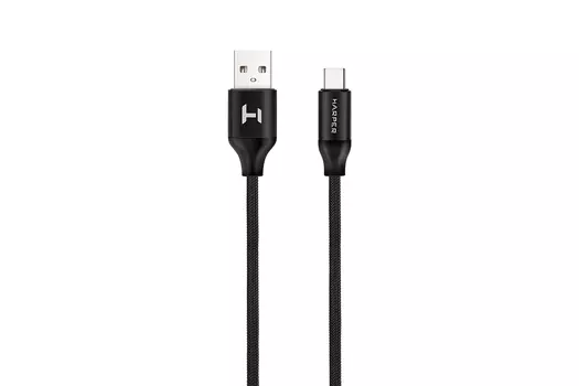 Кабель USB 2.0(Am)-USB 2.0 Type-C(m), 2A, 1м, черный HARPER (BRCH-710 Black)